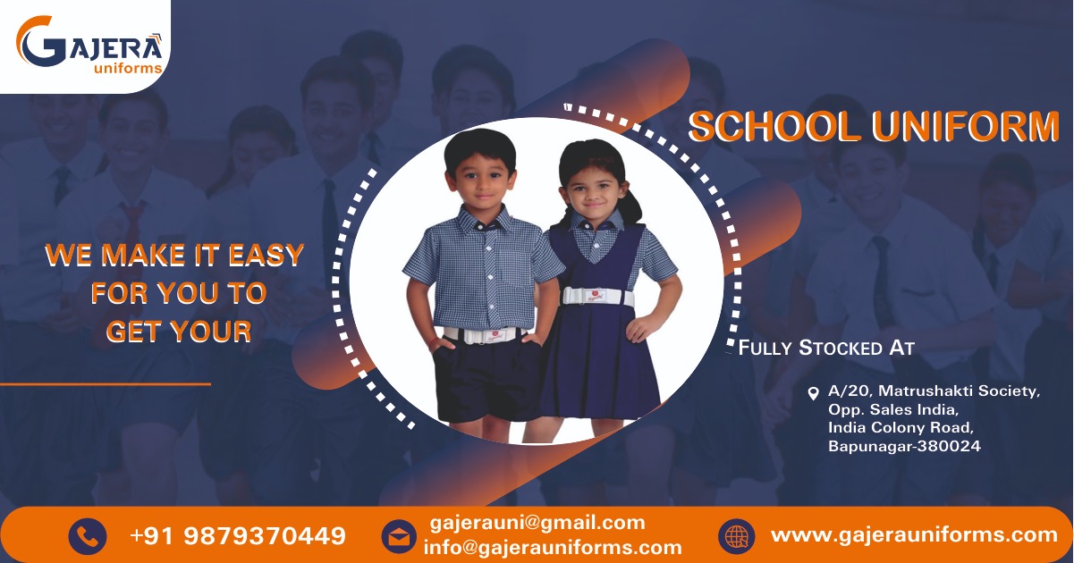 gajera uniforms: provided of school uniforms