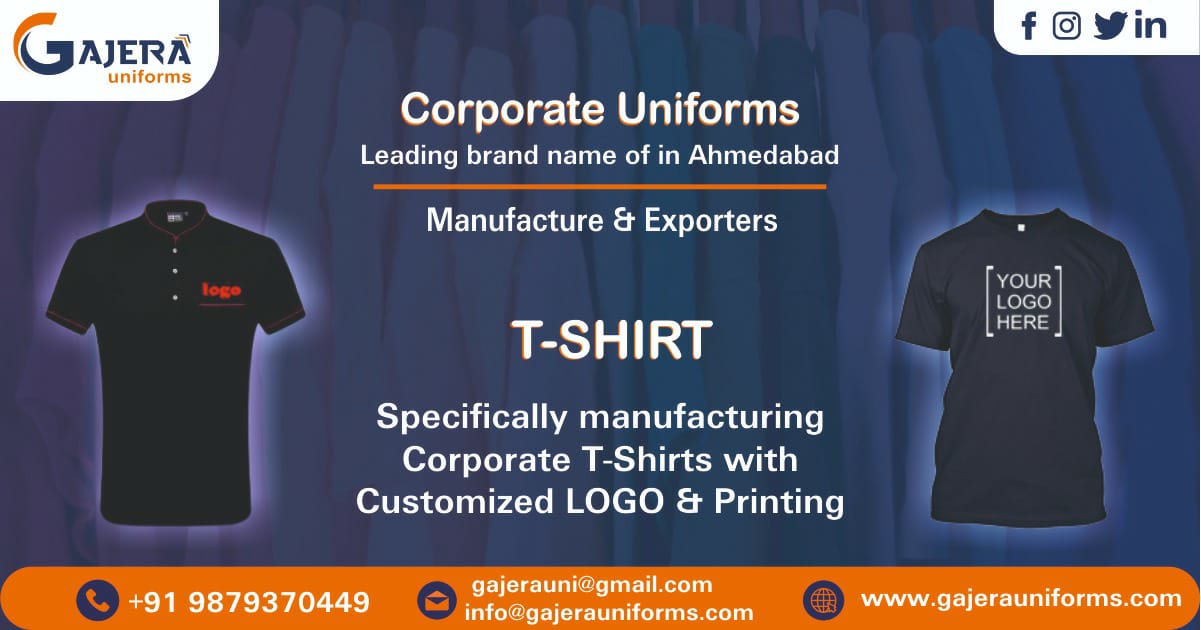 Corporate T-Shirts Manufacturer & Suppliers in Ahmedabad