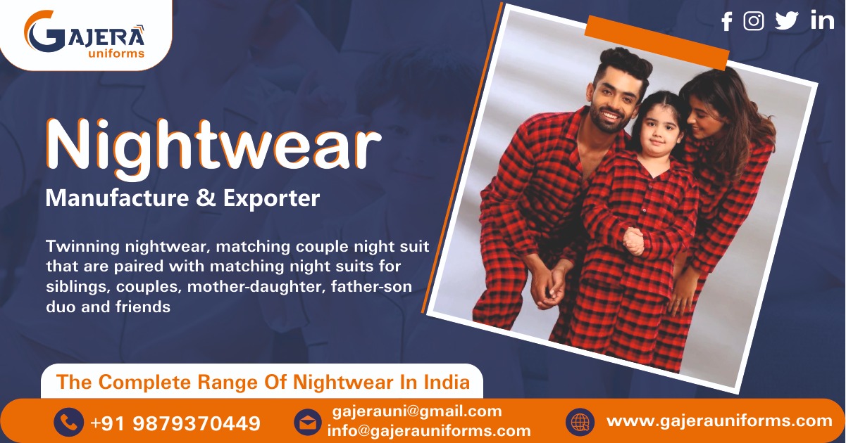 Casuals Nightwear Manufacturer in Gujarat