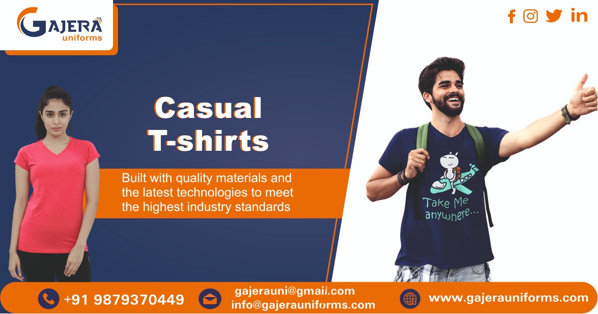 Casual T-Shirts Manufacturer in Ahmedabad
