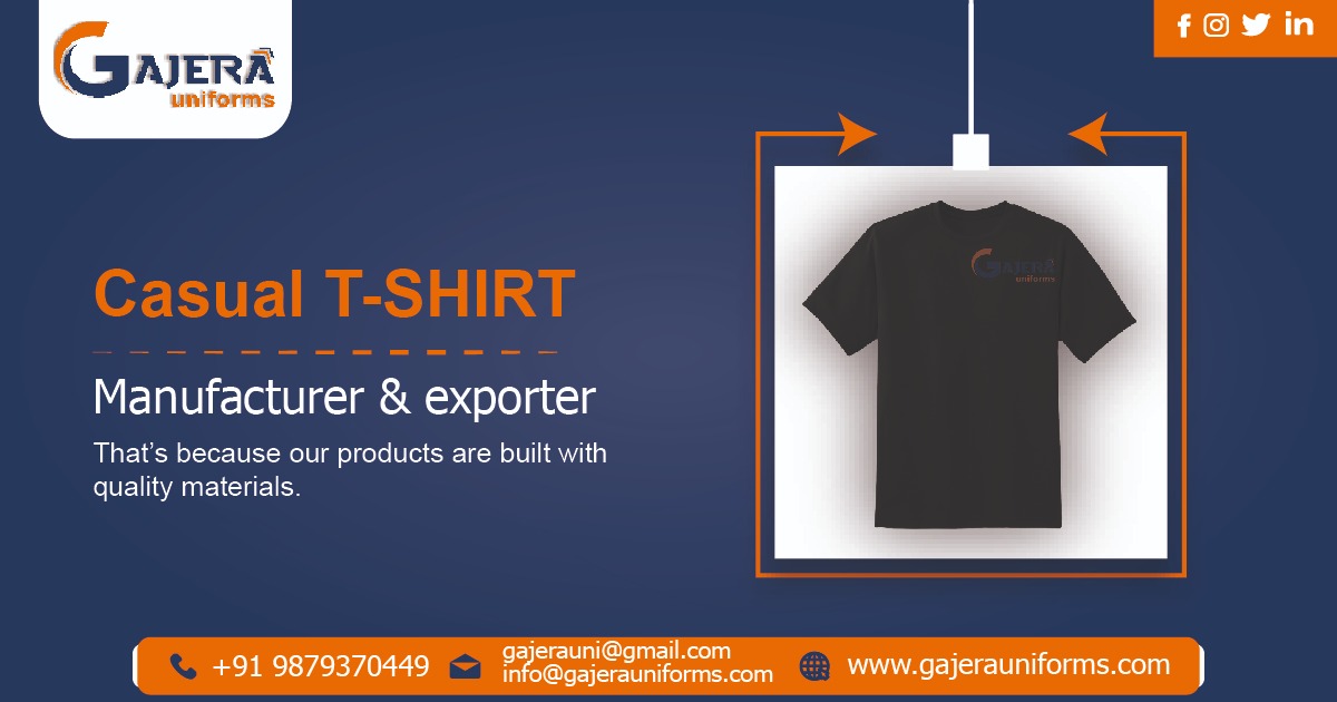 Casual T-Shirts Manufacturer in Ahmedabad