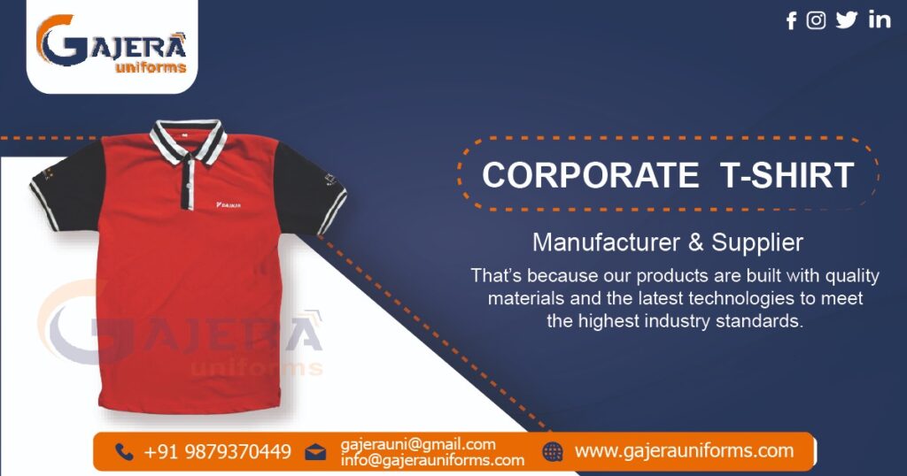 Corporate T-shirt Manufacturer in Ahmedabad